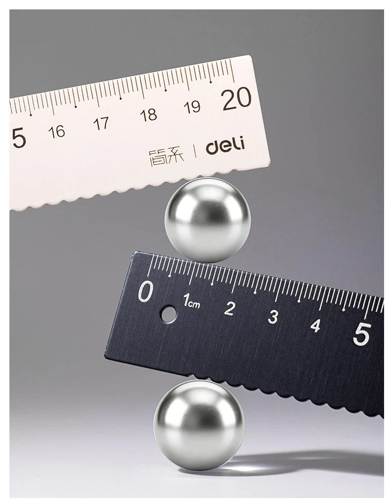 Deli 4Pcs Student Stationery Set Triangle Ruler Straight Ruler Grid Ruler Angle Measuring Tool Aluminum Alloy Material