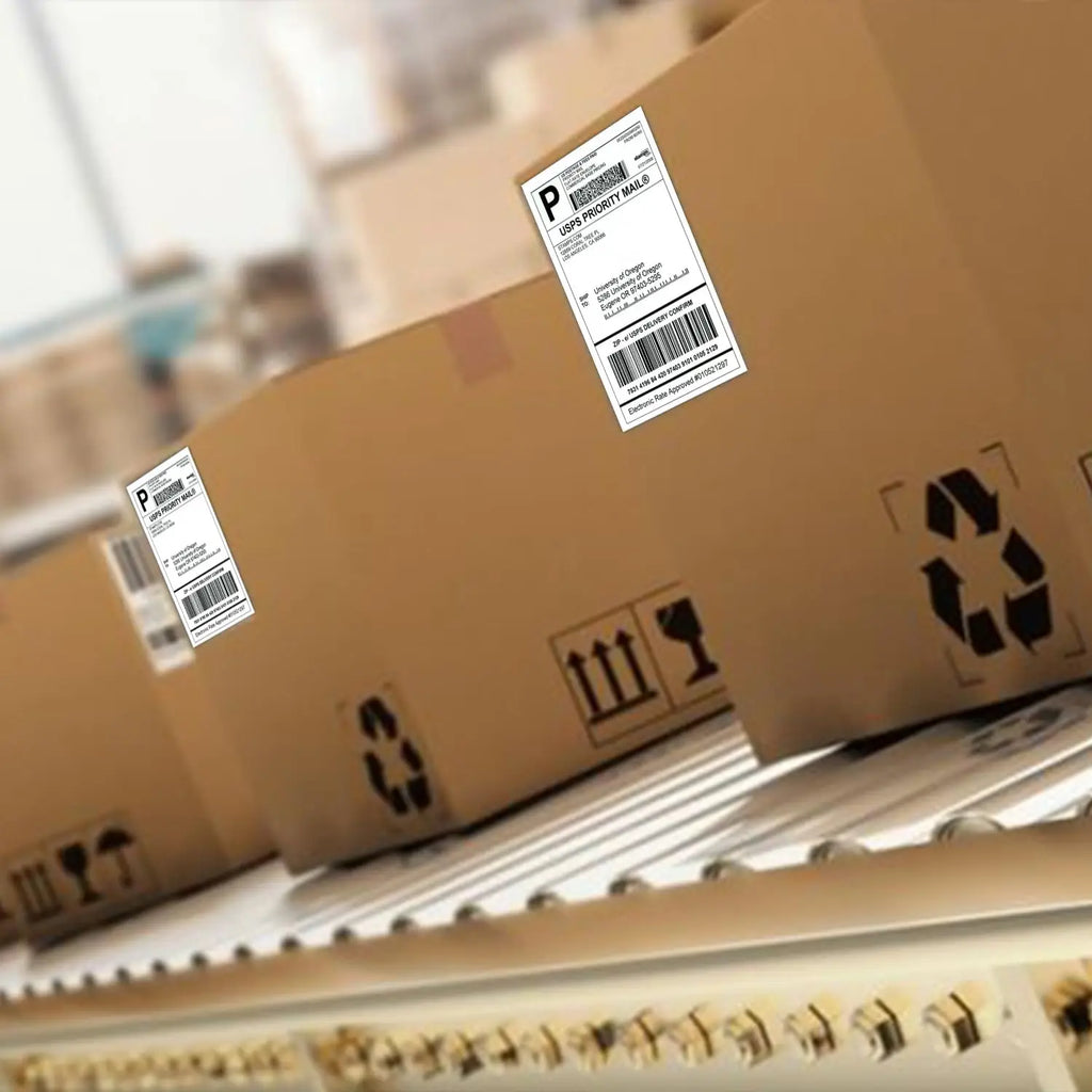 4x6Inch Shipping Labels Paper Fold Sticker Printer 100x150mm 100/500 PCS All-Purpose Sticker Paper For DHL UPS Express Barcode
