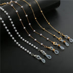 Fashion Reading Glasses Chain Pearl Flower Glasses Hanging Rope Anti-Lost Eyewear Mask Lanyard Women Sunglasses Glasses Chain