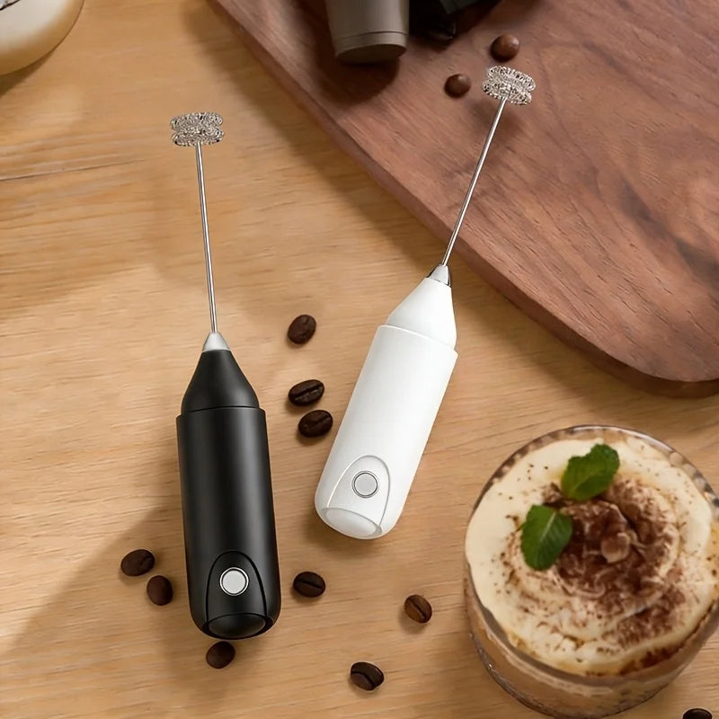 1/2sets Electric Handheld Egg Beater Coffee Milk Frother Portable Milk Foam Maker for Baking Food Mixer Essential Kitchen Tool