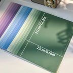 5pcs Gradient L-Shaped Folders - Large Capacity for Easy Organization of Documents and Exams - Office Supplies And Accessories