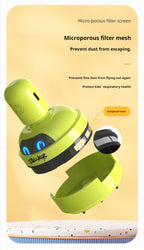 Desktop Cleaner Vacuum Cleaner Cartoon Mini Portable For Eraser Pencil Shavings Dust Cleaning For Keyboard Desk Table
