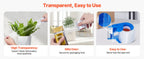 SucceBuy 1.5in Core 6 Rolls Clear Packing Tape with Dispenser 2.7 Mil Shipping Tape Designed for Moving Boxes Storage Mailing