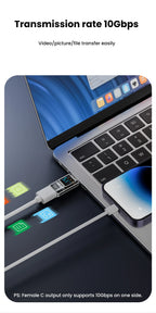 Digital Display USB3.2 Adapter USB A To Type C Adapter Data Transfer 60w Fast Charging USB C Converter For PC iphone15 Samsung