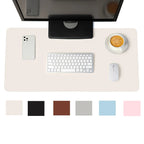 Portable Mouse pad large Gaming Waterproof Non-slip PU Leather Suede Desk Mat Computer Keyboard desk pad Mats white mousepad