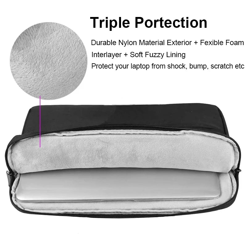 Laptop Bag Pc Case 13 14 15 15.6 Cover Funda Sleeve Portable Case For Macbook Air Pro 12 13.3 14.1 Inch Redmi Mac Book M1 Laptop