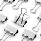 5-30Pcs Binder Clips File Metal Paper Clips Silvery Paper Clip Clamp 15/19/32/40/50mm Stationery Clip Office School Supplies