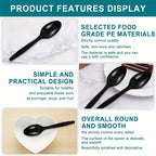 100pcs Plastic Dessert Spoons Set - Durable, Easy To Clean, Space-Saving, Perfect for Birthday Parties, Buffet Weddings