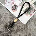 Cellphone Strap Candy Color Rope for Cards Metal Keyring Wrist Lanyard Keychain Portable Cellular Pendant Premium Hand Strap