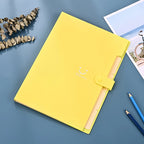5page Classic Accordion File Folders - A4 Document Storage Bags with Plastic Material and Test Roll Holder - Durable and Expanda
