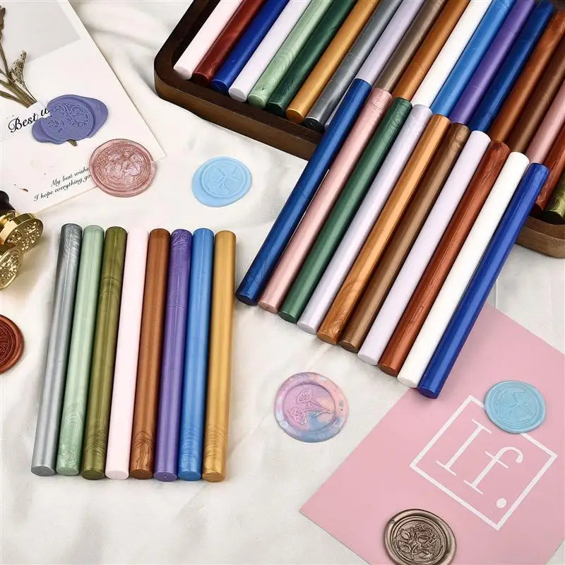 13cm Long 5pc DIY Seal Wax Sticks For Melting Glue Gun Sealing Wax Sticks Wedding Party Invitation Sealing Wax For Fashion Gift