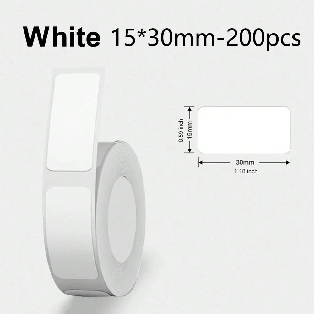 P15 White Label Paper Thermal Label Sticker Self-Adhesive Stickers For Marklife Q30 P12 P15 Mini Portable Thermal Printer 2025