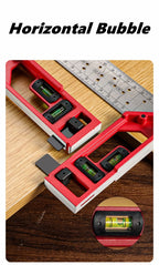 Quick-Positioning Angle Ruler Drawing Tool High-Precision L-Shaped Right Angle Ruler Stainless Steel Multi-Angle Measuring Ruler
