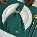 Set of 6 Cotton Dinner Cloth Napkins 30x45cm Soft Washable Perfect for Weddings Parties Christmas Birthdays and Family Gathering