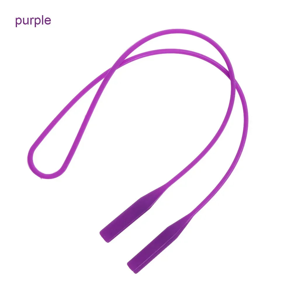 1PC Silicone Eyeglasses Straps Candy Color Elastic Reading Glasses Chain Sports Cord Holder Sunglasses Anti Slip String Ropes
