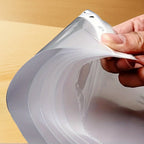 50 A4 Transparent Plastic Folders - 3-Ring Binder, Test Papers, Invoices, Office Supplies, Easy Design, 4C Thickness, Normal Use