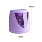 Cartoon with Decorative Sticker Switch Automatic Electric Pencil Sharpener Creative Stationery Mechanical Tool