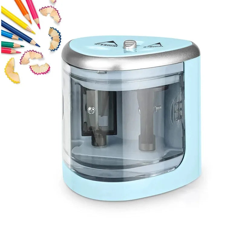 Upgraded Two-Hole Electric Pencil Sharpener – Automatic Heavy Duty Pencil Sharpener ,Fast & Quiet for Home, Office, School