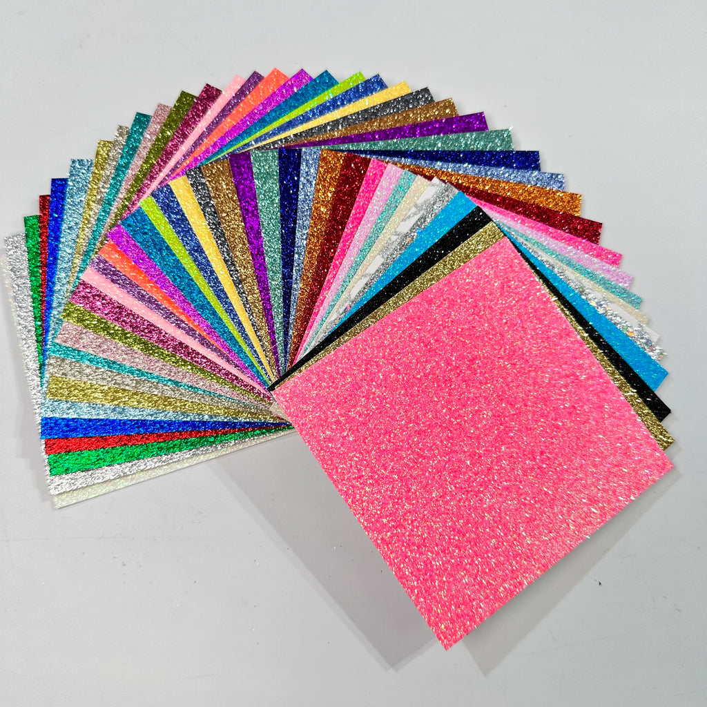 500pcs  12"*12" Glitter Card Paper Stock for Cricut Cameo Machine for Birthday Invitation