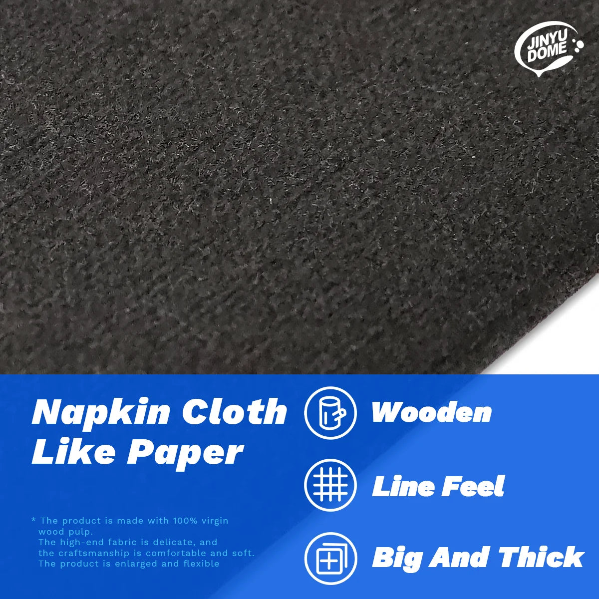 JINYUDOME Disposable Napkin,Linen-Feel Dinner Napkin,7.87*15.75“ Colored Napkin,Prefold Paper Napkins Pad For Party Wedding