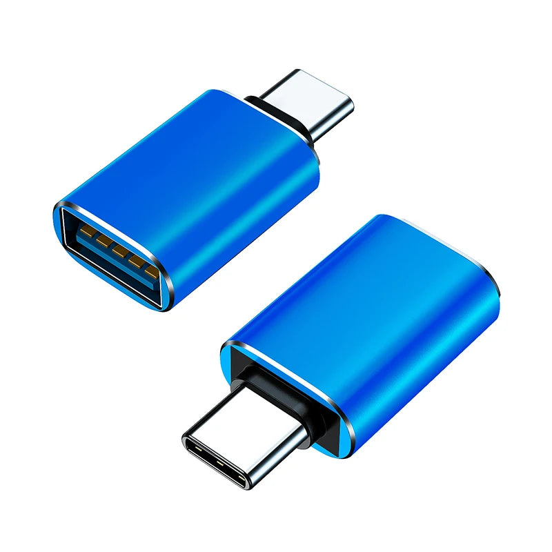 Type C To USB 3.0 Adapter Metal Charging Stable Data Transmission File Reading Light for Iphone Macbook Xiaomi Samsung Connector