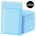 50Pcs Multicolor Bubble Envelopes, Self-Seal Shipping Bags for Small Business Packaging & Mailing Supplies