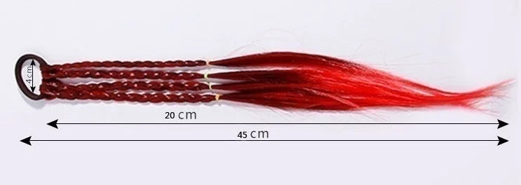 New Girls Colorful Wigs Ponytail Headbands Rubber Bands Beauty Hair Bands Headwear Kids Hair Accessories Head Band Hair Ornament