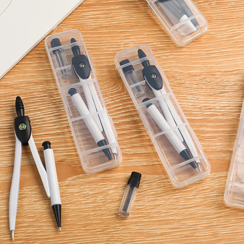 School Compasses with 0.7mm pencil lead Maths Drawing Tools