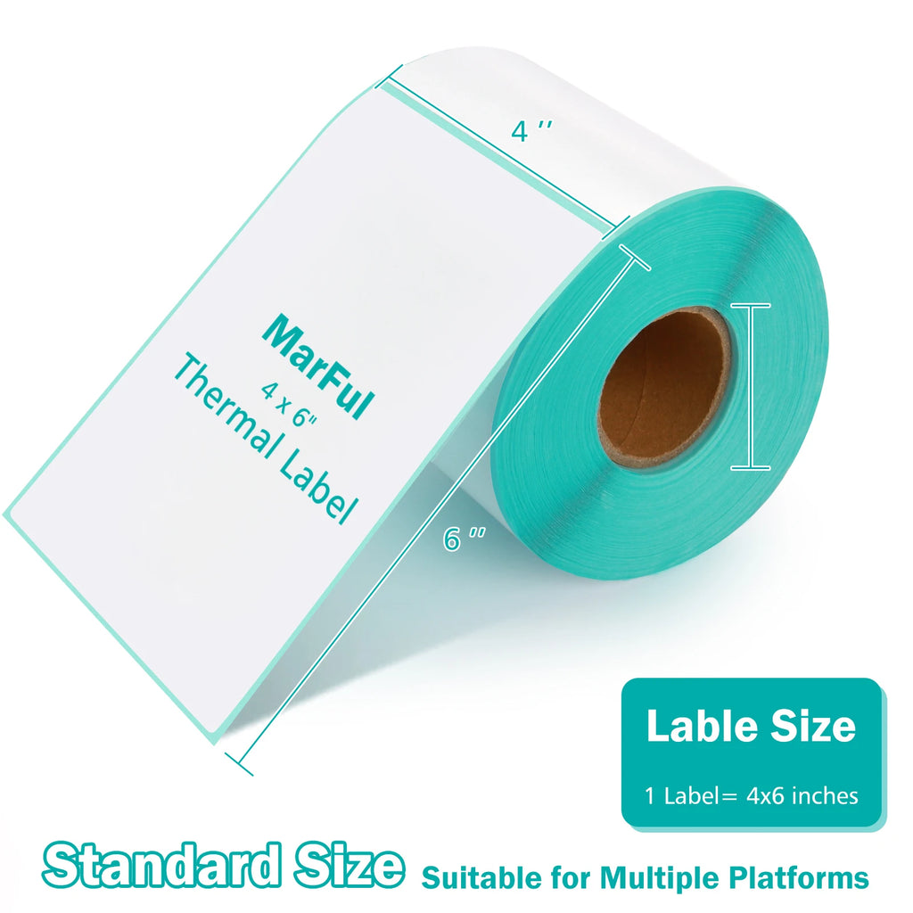 Shipping Labels 4x6",Direct Thermal Labels Compatible with Label Printer ,Roll Mailing Label Easy to Tear Commercial Grade 325