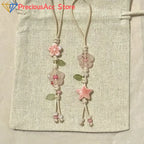 Cute Star Flower Mobile Phone Strap Kawaii Ceramic Beaded Mobile Phone Lanyard Bag Decoration Camera Pendant Fashion Keychain