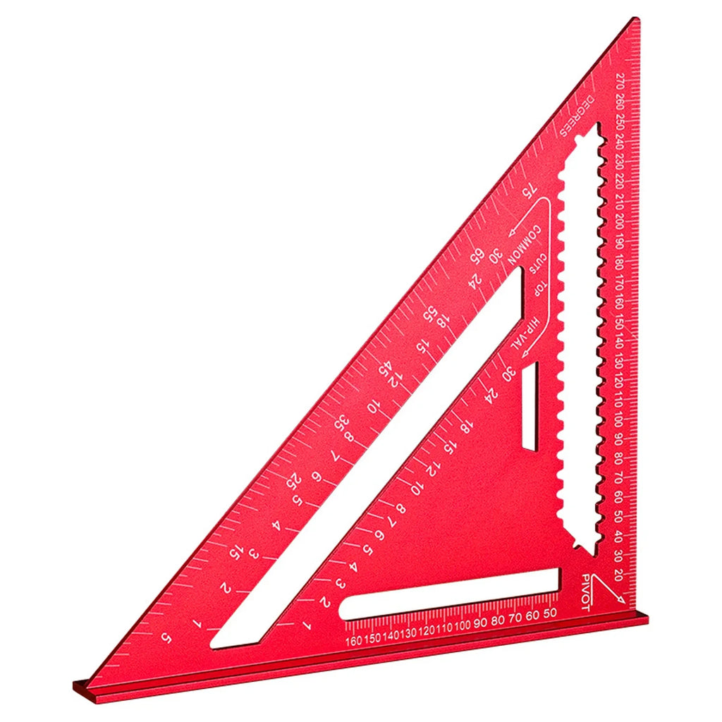 Woodworking Aluminum Alloy Triangle Gauges Measuring Gauging Tools High Precision Marker Angle Ruler Metric and Imperial