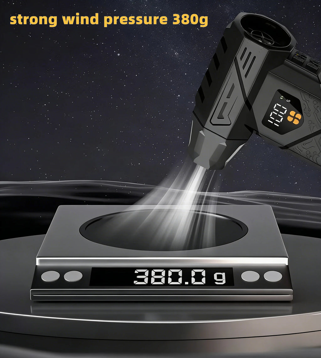990000RPM Powerful Turbo Fan Blower Jet 380g Wind Pressure Air Blower Vacuum Cleaner for Car Air Duster Electric Snow Blower