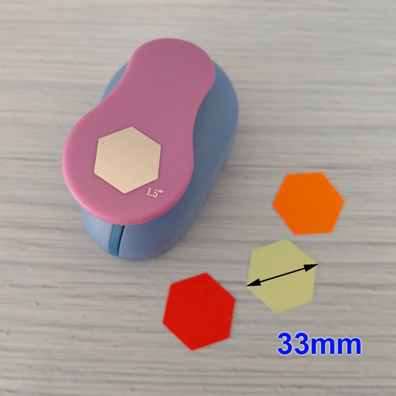 Hexagon Punch Paper Cutter Crafts Scrapbook Embossing Device Hole Punches Cortador De Papel