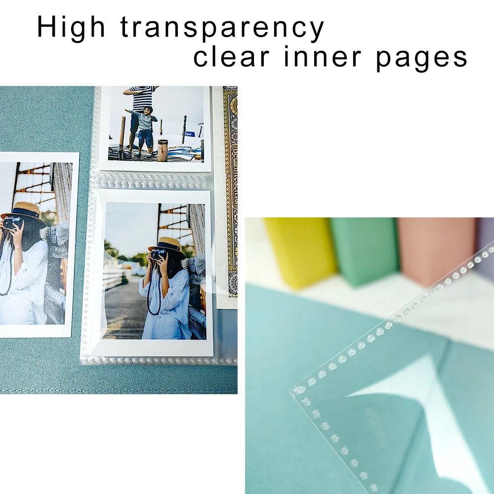 Expandable A5 3-ring Photo Album Organizer - Starry Soft-Pad Binder Album for 3" 3.5" Idol Photocard Pokemon Yu-Gi-Oh Card Album