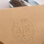 Customize Embossing Stamp Wedding Monogram Embosser Stamp,Personalized 2 initials Embosser Stamp,Wedding gift,hand held embosser