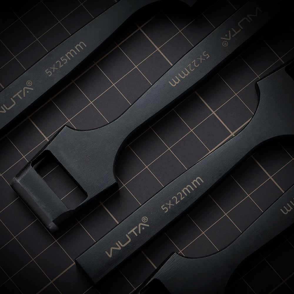 WUTA Pro Leather Oblong Punching Tools Belt Hole Puncher Flat Hollow Punches Strap Watch Band Heavy Duty Oval Hole DIY Craft