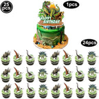 Jurassic Dinosaur Party Dinosaur Fossil Disposable Tableware Plate Cup Napkins Dinosaur Theme Birthday Party Decor Supplies