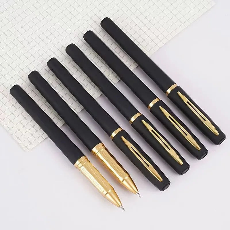 1pc Black Ink Gel Pen 0.5mm 0.7mm 1.0mm Ballpoint For Writing School Stationery Supplies Business Signature Pen Office Access