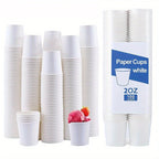 50/100PCS White Disposable Paper Cups Small Durable Bathroom Mouthwash Cups Suitable for Supermarket Tasting Beverage Containers