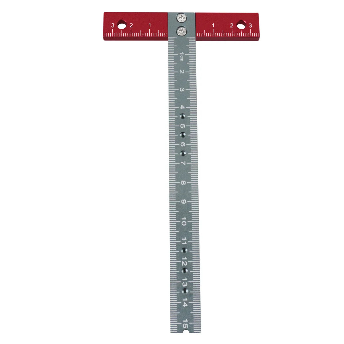 Metric T square positioning ruler, aluminum alloy square ruler measuring and scribing tool