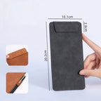 PU Leather Menu Wine Holder Invisible Magnetic Buckle Pen Insert A4 A6 File Folder Waterproof Clipboard Document Clip Restaurant