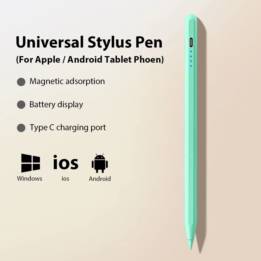 Universal Actiive Stylus Pen For Android IOS iPad 9th 10th MINI 6 7 Tablet Touch Pencil Drawing For Huawei Lenovo P12 M10 Y700