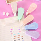 1 Set/6 Piece Cute Kawaii Macaron Correction Tape Altered Tools School Office Corrector Stationery Kids Sweet Novelty Supplies