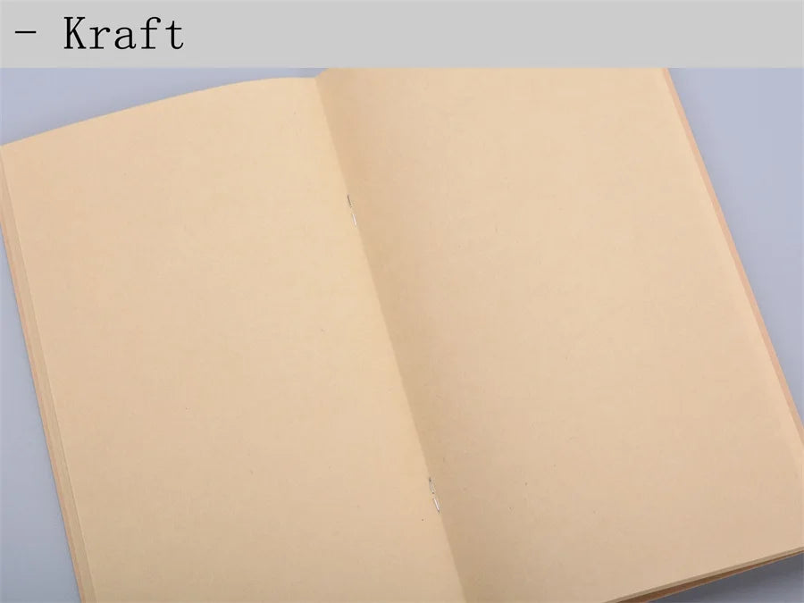 5pcs/lot Replace Note Books 100GSM Journal Inner Paper 4 Sizes 64 Pages Inserts Blank Grid Lineds A5 Notebooks Back to School