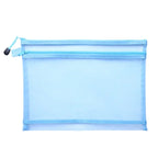 Nylon Mesh File Bag A4 A5 A6 Transparent Zipper Test Paper Information Bag Office Student Pen Bag Subject Bag Puzzle Storage Bag