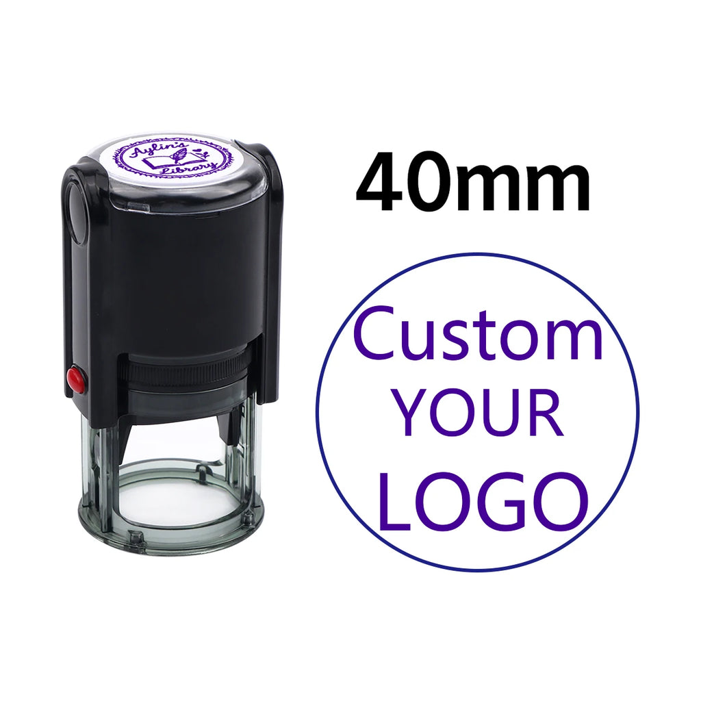 Custom Self-Inking Stamp With Your Own Logo,Photosensitive Ink / Rubber Stamp,Personalize Your Logo Multiple Ink Color Option