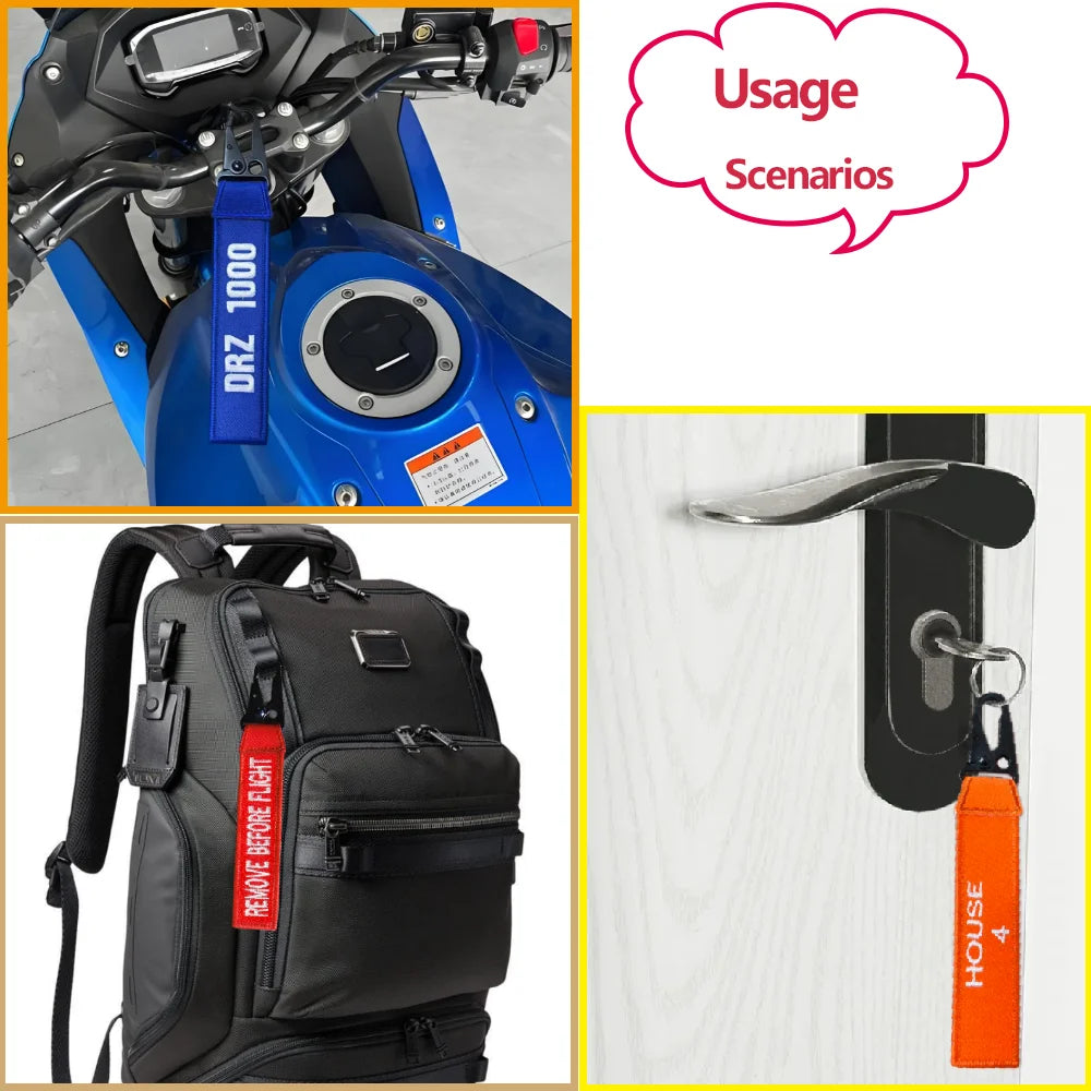 Customized Luggage Tag, Personalized Keychain, Name Patch, Embroidery Accessories for Suitcase and Bag, Luxury Eagle Beak Buckle