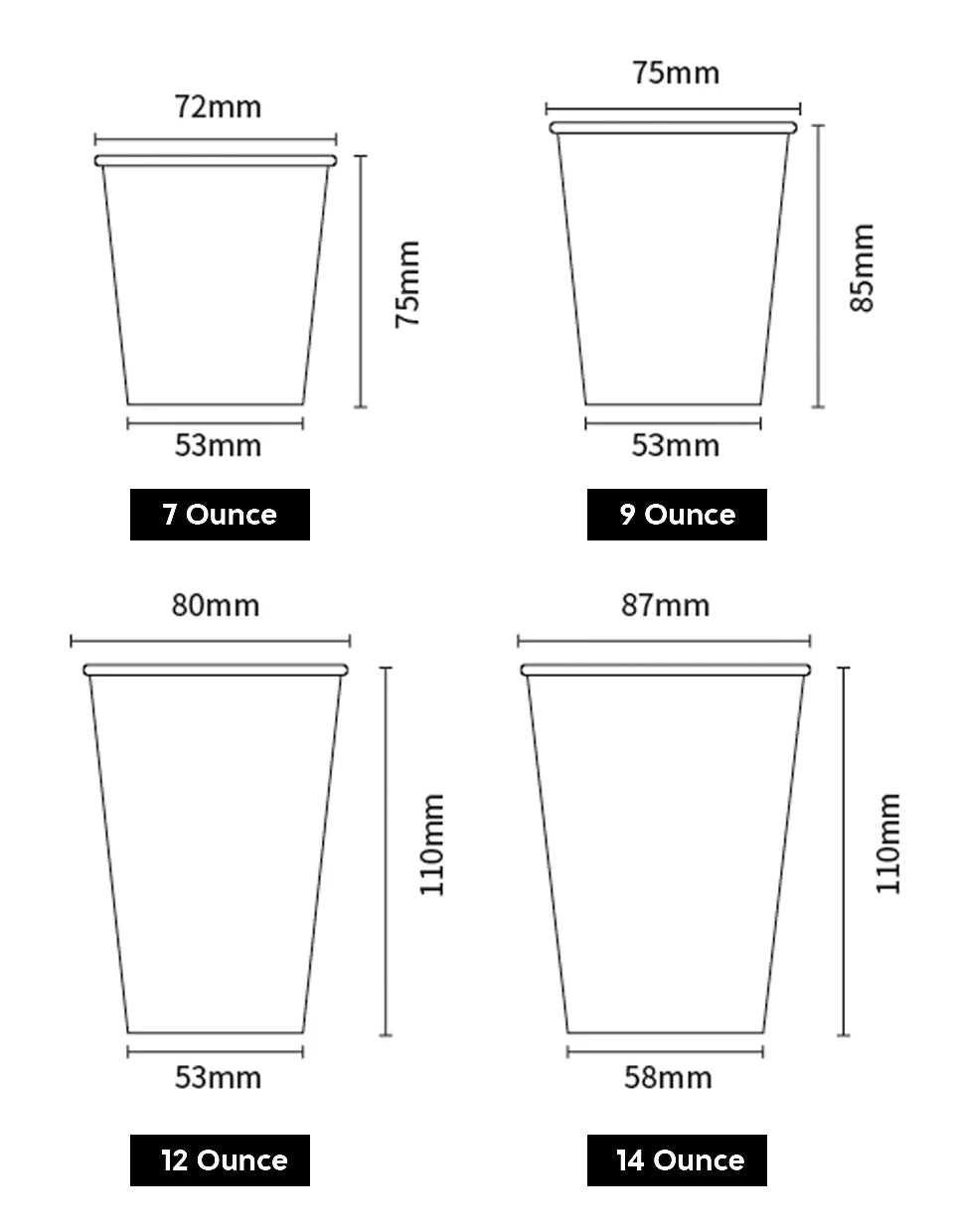 Custom LOGO Disposable Paper Cup for Hot Drinks Coffee Baby Shower Party Decoration Tableware Supplies