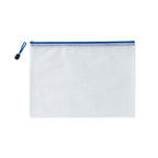 10pcs A4 zipper bag Multi-color waterproof plastic file bag Multi-purpose travel storage office supplies home organizing bag