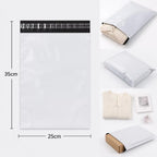 50Pcs White Courier Mailer Bags Packaging Poly Package Plastic Self-Adhesive Mailing Express Bag Envelope Postal Pouch Mailing
